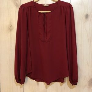 Maroon Blouse
